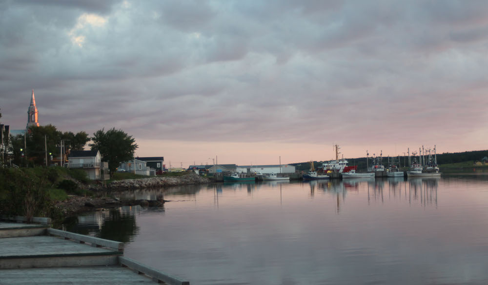 A view of Cheticamp Harbour.