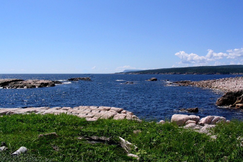 The Coastal hiking trail along the Atlantic Ocean near Ingonish in the Cape Breton Highlands National Park