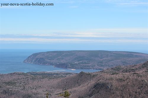 A great view of South Bay Ingonish and Cape Smokey from Franey Mountain.  This is on the Cabot Trail in the Cape Breton Highlands National Park.