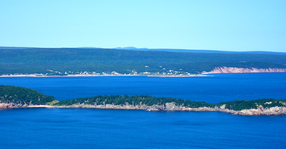 Ingonish & Middle Head as seen from the top of Cape Smokey